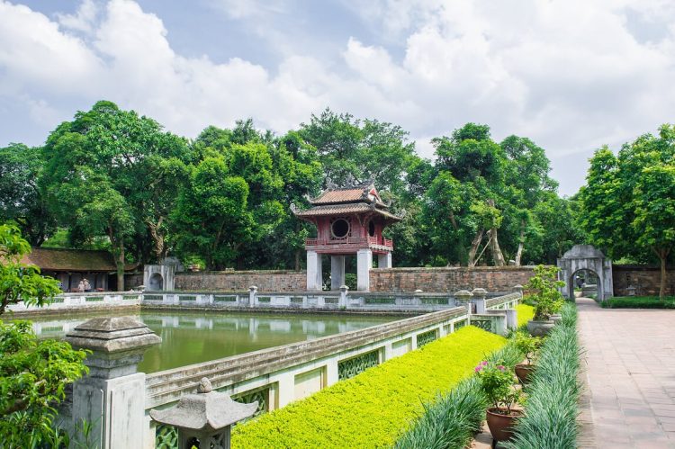 El templo de la Literatura - vietnam del norte