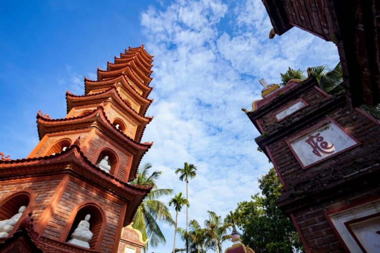 La pagoda Tran Quoc - capital de vietnam