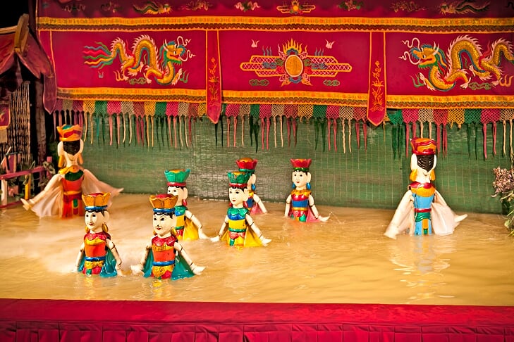Teatro de marionetas acuáticas de Thang Long - hanoi vietnam
