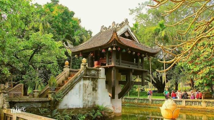 one pillar pagoda
