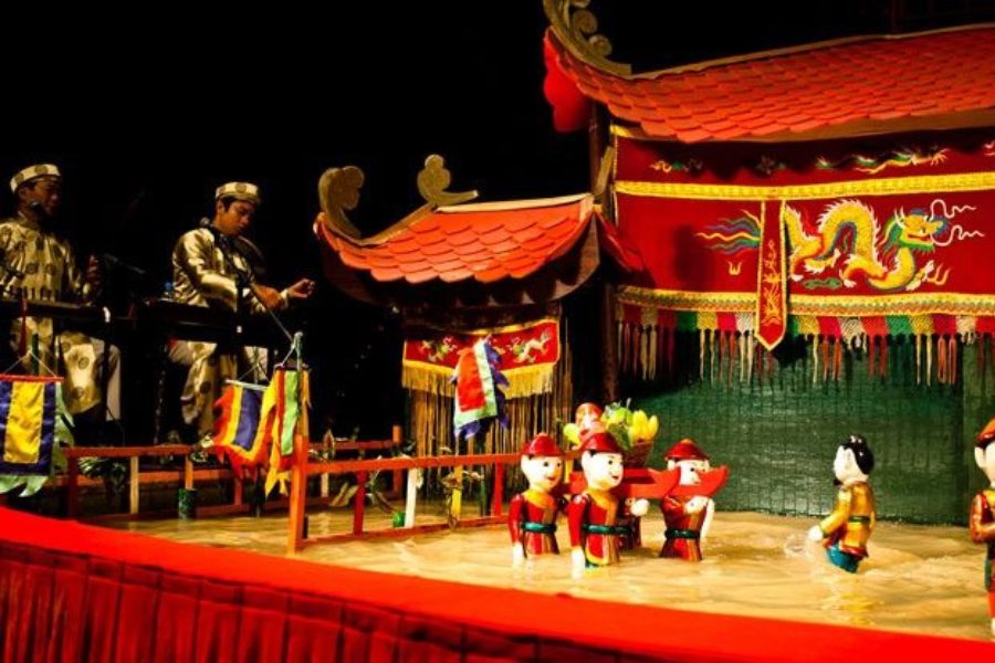 Espectáculos de marionetas acuáticas del sudeste asiático en Hanói