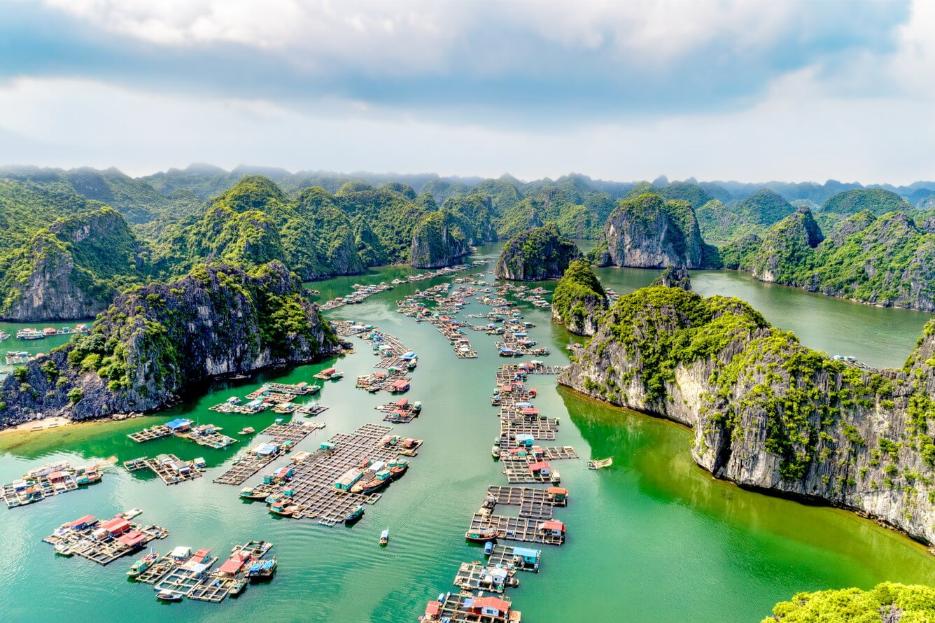 lan ha bay vietnam, cat ba vietnam, cat ba trip, cai beo floating village 