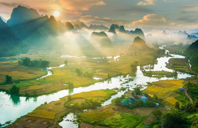 Caminatas y ciclismo